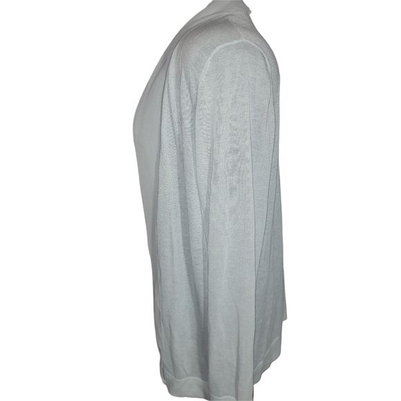 Laura Pale Sage Colored Open Front Cardigan - Picture 4 of 7